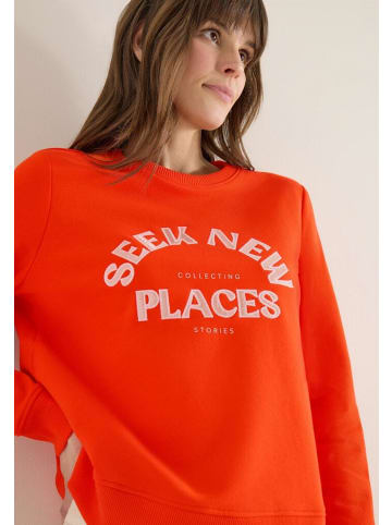 Cecil Sweatshirt in cherry tomato orange