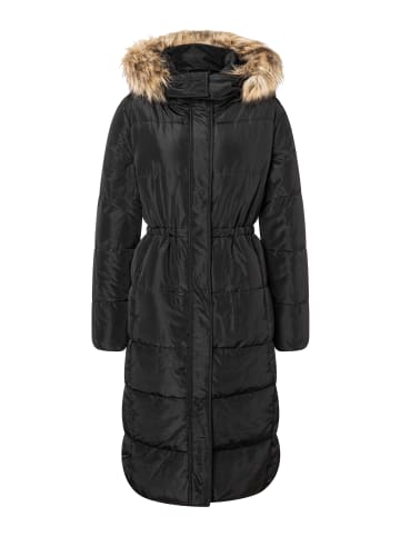 More & More langer Steppmantel in black