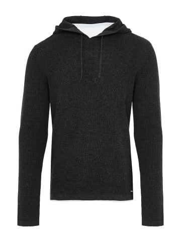 Threadbare Hoodie THB Jumper Hoodie Grayson in Dunkelgrau/ Schwarz