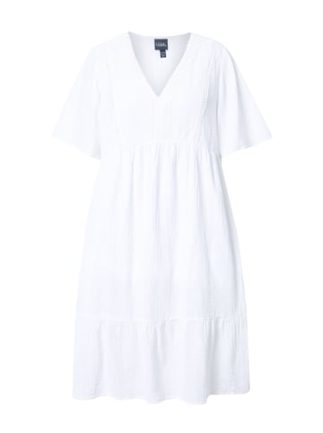 Ulla Popken Midikleid in schneeweiß