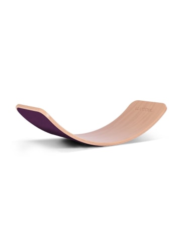 Wobbel Board Original - transparent lackiert, aubergine - ab 2 Jahren