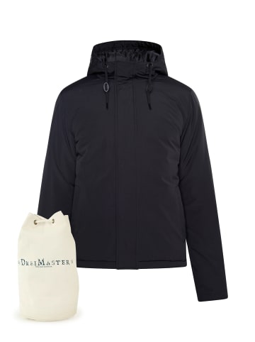 DreiMaster Klassik Anorak + Shopping Bag - Set in Schwarz