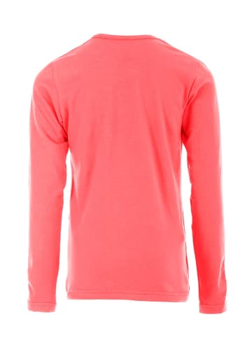 Winshape Longsleeve mit dezenter Raffung WKS1 in neon coral