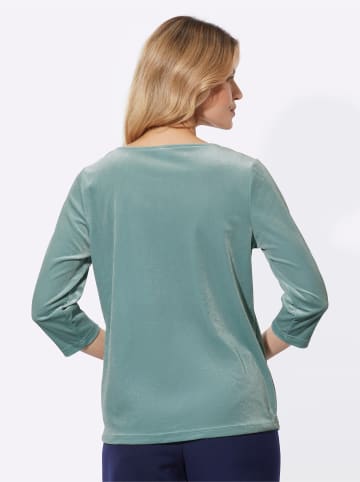 Sieh an! Wasserfallshirt in jade