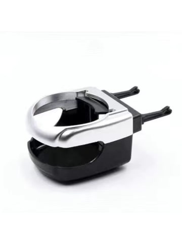 COFI 1453 Becherhalter für Auto-Lüftungsgitter Schwarz in Silber