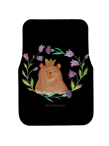 Mr. & Mrs. Panda Auto Fußmatte Bär Königin ohne Spruch in Schwarz