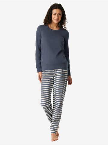 Schiesser Schlafanzug Casual Essentials in jeansblau