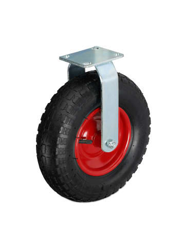 relaxdays Bockrolle in Schwarz/ Rot - 3.50-6