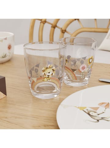 Villeroy & Boch Kinderglas, Set 2tlg. Roar like a Lion in rot