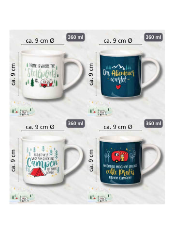 Ritzenhoff & Breker 4er Set Kaffeebecher-Set Camping 360 ml bunt in bunt