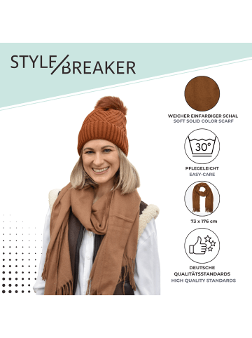 styleBREAKER Schal in Camel