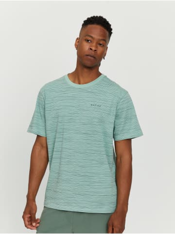 MAZINE T-Shirt Keith Striped T in cobalt green/night blue