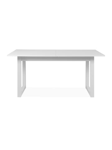 Furn.Design Esstisch weiß,  160 - 200 cm ausziehbar, Küchentisch bis 8 Personen