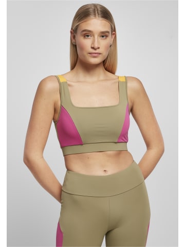 Urban Classics Bras in khaki/brightviolett/magimango