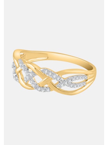 Diamant Exquis Ring aus 585 Gelbgold mit Diamant