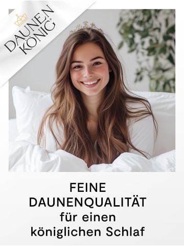 Daunenkönig QUEEN Sommerbettdecke ''LEICHT'' in Weiß
