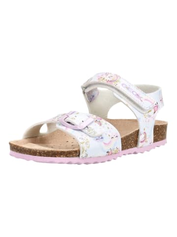 Geox Sandalen in Weiß/Pink