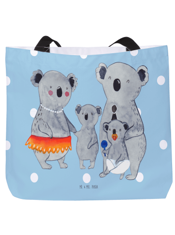 Mr. & Mrs. Panda Shopper Koala Familie ohne Spruch in Blau Pastell