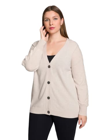 Ulla Popken Strickjacke in beige