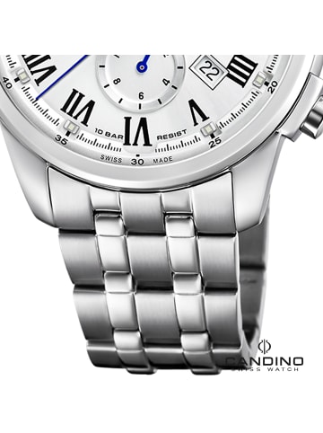 Candino Chronograph-Armbanduhr Candino Sport silber groß (ca. 44mm)