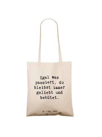 Mr. & Mrs. Panda Schultasche Spruch Trennung von den Eltern mit ... in Creme