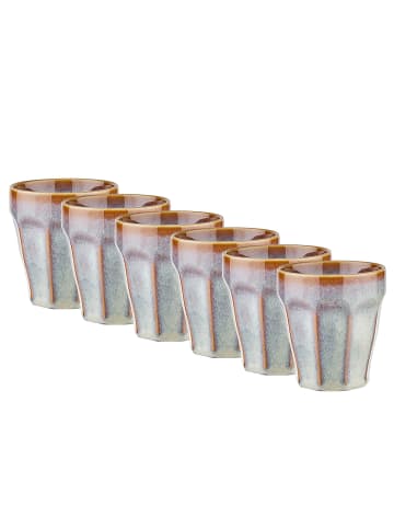 Butlers Butlers Kaffeetasse BERGAMO 6er-Set in Taupe
