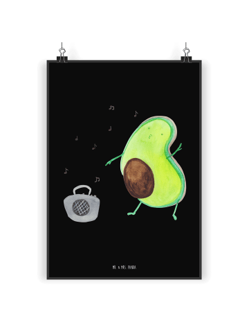 Mr. & Mrs. Panda Wandbild Avocado Tanzen ohne Spruch in Kreidetafel