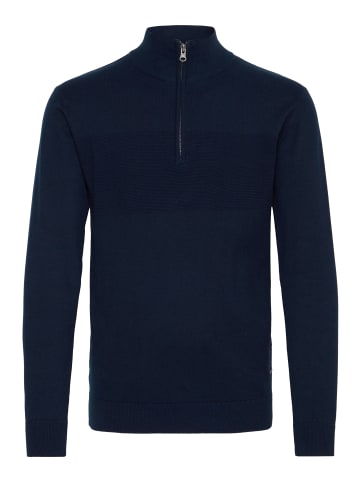 INDICODE Troyer IDErno 35423MM Strickpulli mit Reißverschluss in dunkelblau