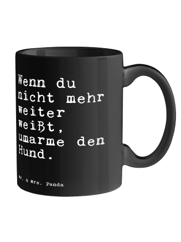 Mr. & Mrs. Panda Coffee Mug Wenn du nicht mehr... mit Spruch in Schwarz