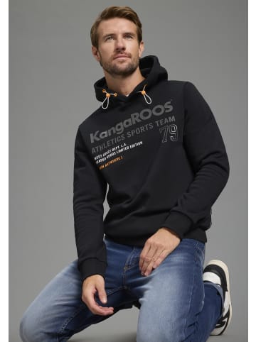 Kangaroos Kapuzensweatshirt in schwarz