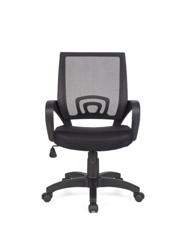 KADIMA DESIGN ARDA Jugendstuhl - Ergonomischer Bürostuhl mit Wippmechanik in Schwarz