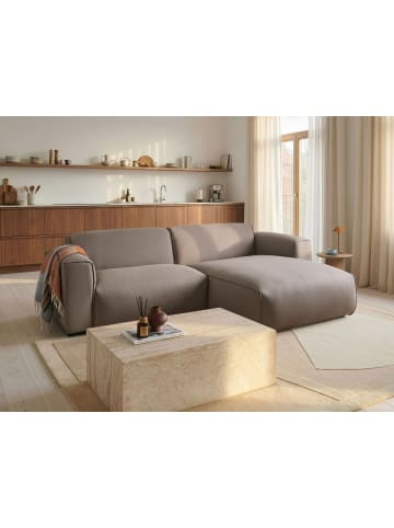 Beliani Ecksofa FAABORG in Beige/Schwarz - (W) 250 x (H) 73 x (L) 162 cm