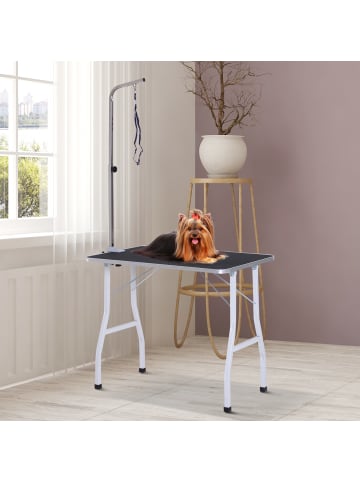 Pawhut Hundepflegetisch Gummi+ Stahl