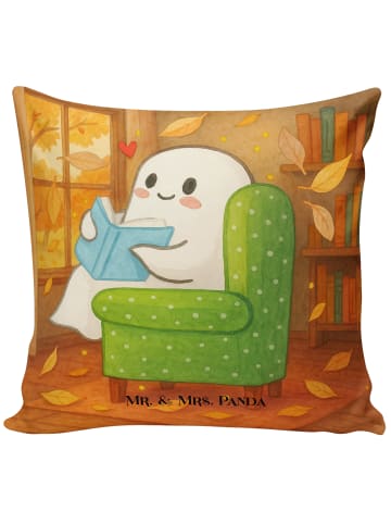 Mr. & Mrs. Panda 40x40 Kissen Gespenst  Buch  Design ohne Spruch in Weiß