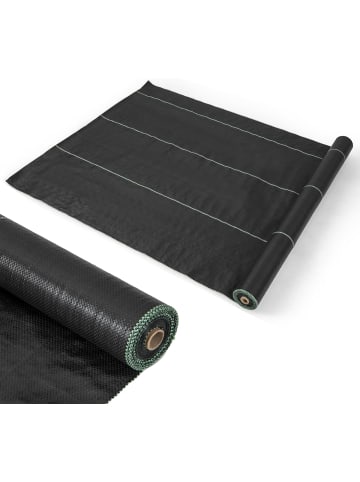 COSTWAY Unkrautvlies 50x1m-60 g/m² in Schwarz