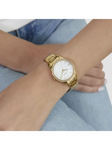s.Oliver Armbanduhr Classic Sparkle in gold