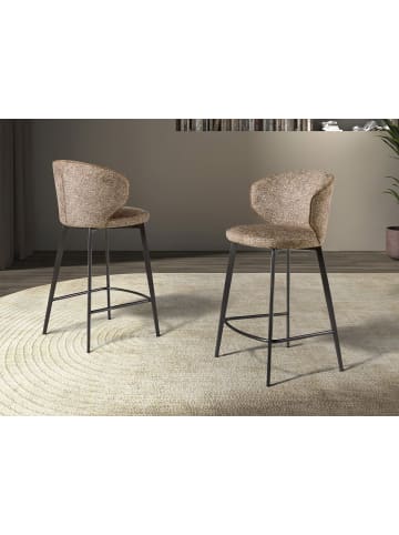Angel Cerdá Hocker 4241 in Braun marmoriert/Anthrazitgrau – (B)52 x (H)92 x (T)48 cm