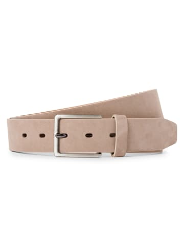 Bugatti Ledergürtel in taupe - 0001