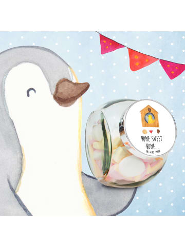 Mr. & Mrs. Panda Kaffeedose Vogelhaus Home mit Spruch in Weiß