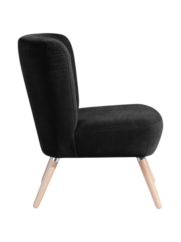 others SESSEL Kassi Bezug Veloursstoff Buche natur / schwarz