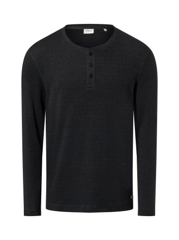 s.Oliver Langarmshirt in anthrazit