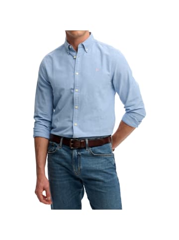 Superdry Preppy-Hemd mit langen Ärmeln im Oxford-Stil Blau