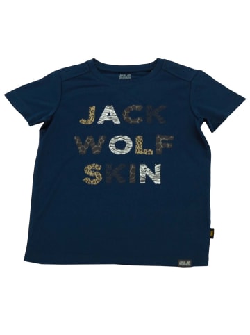 Jack Wolfskin Shirt Wild Tee in Blau