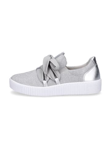 Gabor Fashion Sneaker in Silber Glitzer