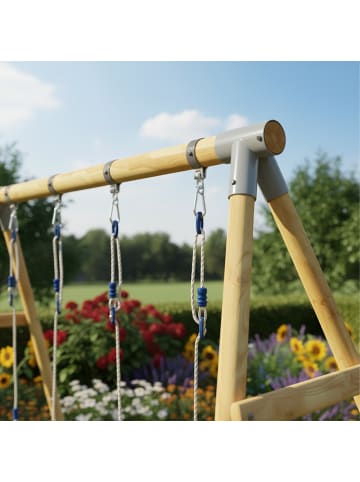 relaxdays Schaukelverbinder in Grau - 90°