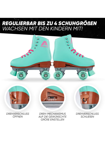 Apollo Rollschuhe Kinder " Classic Roller Retro " in Lagoon - Mint