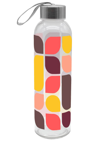 Geda Labels Trinkflasche Retro Muster in Gelb - 500ml