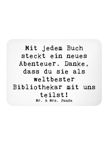 Mr. & Mrs. Panda magnet Spruch Bibliothekar Abenteuer mit Spruch in Weiß