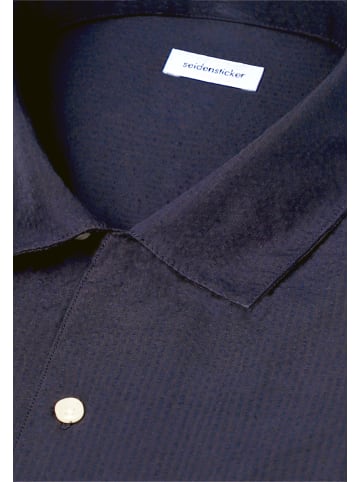 Seidensticker Resort Hemd Regular in Dunkelblau