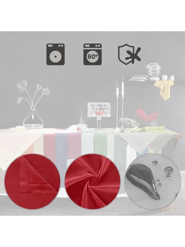 Erwin Müller Tischdecke Madrid in rot